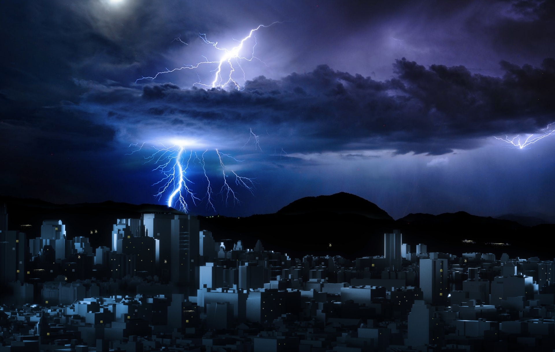 落雷イメージ写真