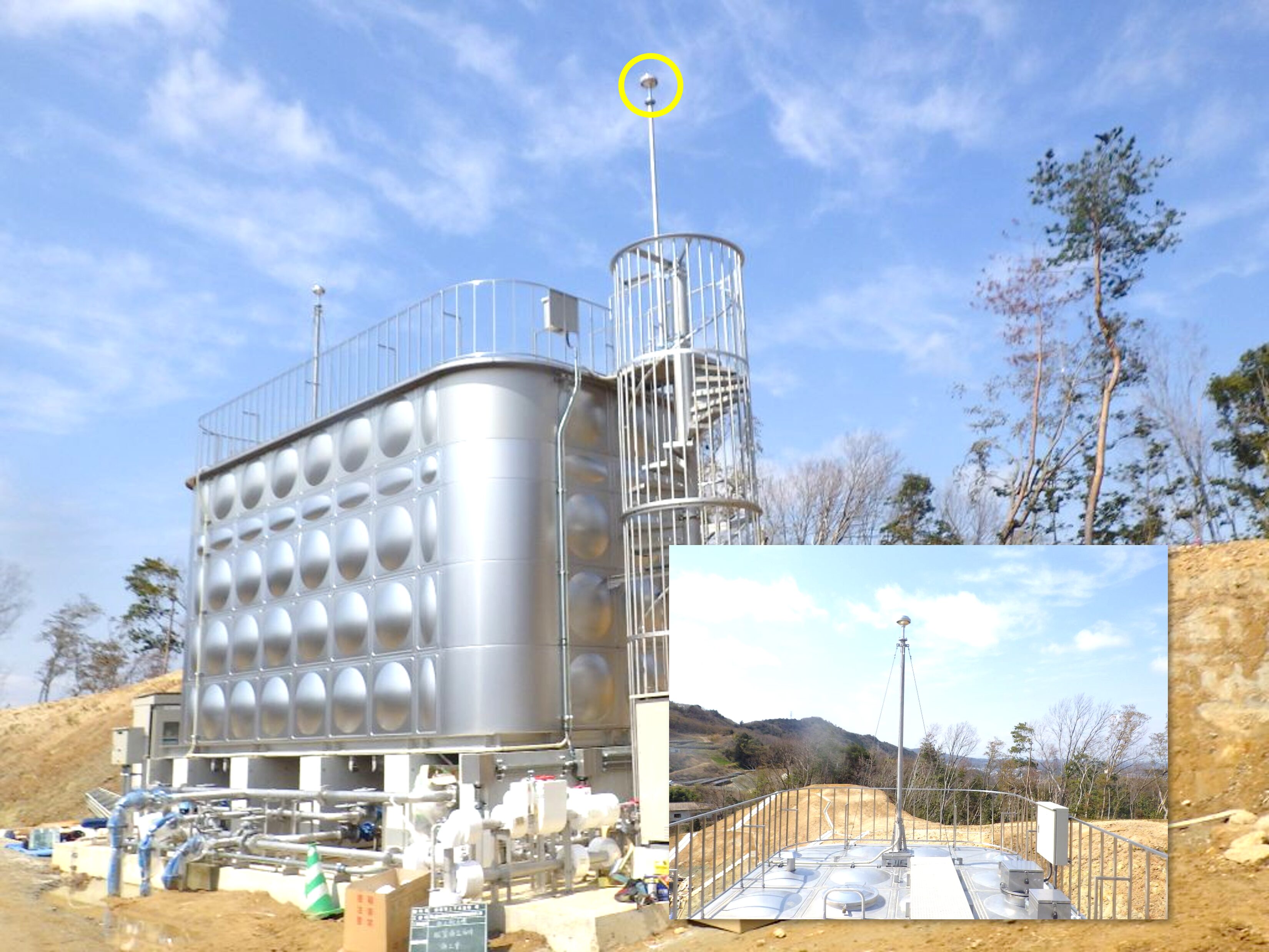 西宮市水道局の施設に設置されているPDCE